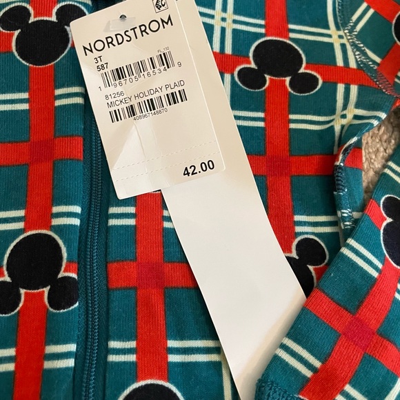 NWT Hanna Andersson Disney Mickey Mouse Holiday Plaid Zippy - Picture 2 of 3